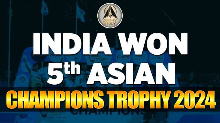 India won the 5th asian champions trophy 2024