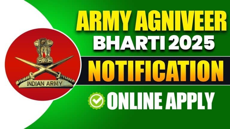 Army agniveer bharti 2025 notification: online apply