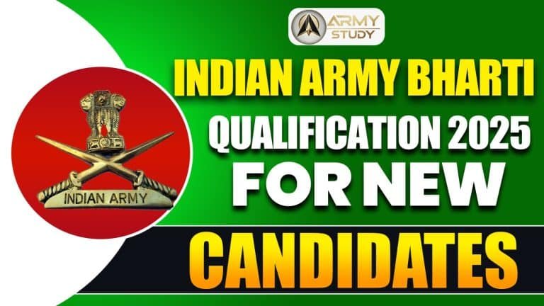Indian army bharti qualification 2025 for new candidates
