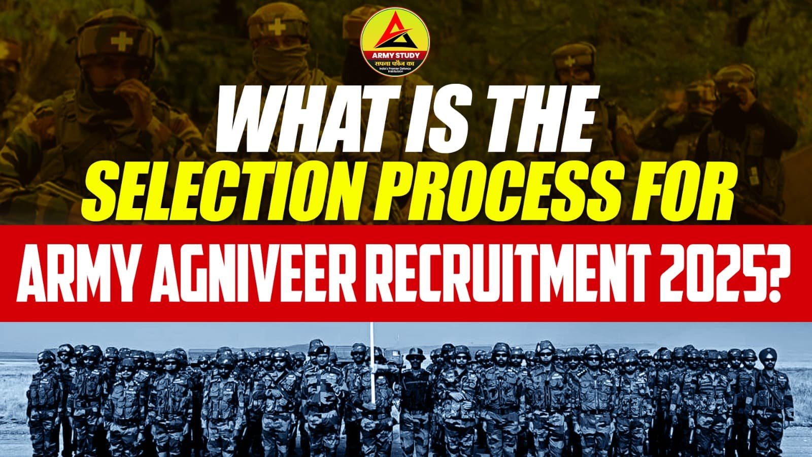What is the selection process for Army Agniveer Recruitment 2025?