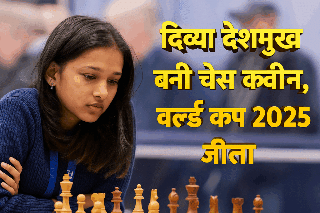Divya deshmukh becomes the new chess queen, wins fide women's world cup 2025