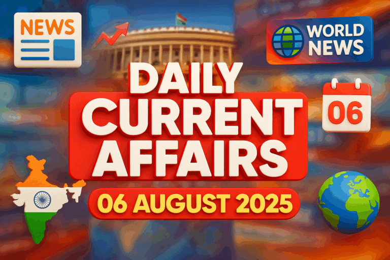 6 august 2025 current affairs