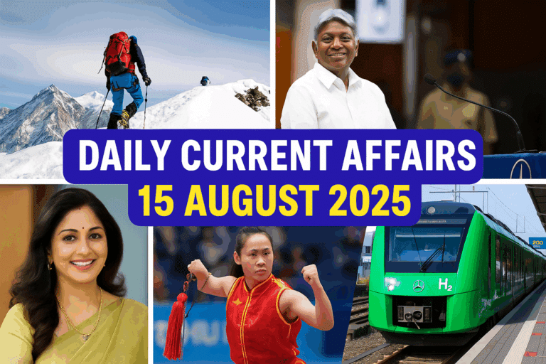 Daily current affairs 15 august 2025