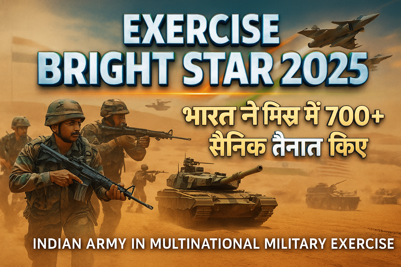 Exercise Bright Star 2025: India sends 700 soldiers to Egypt