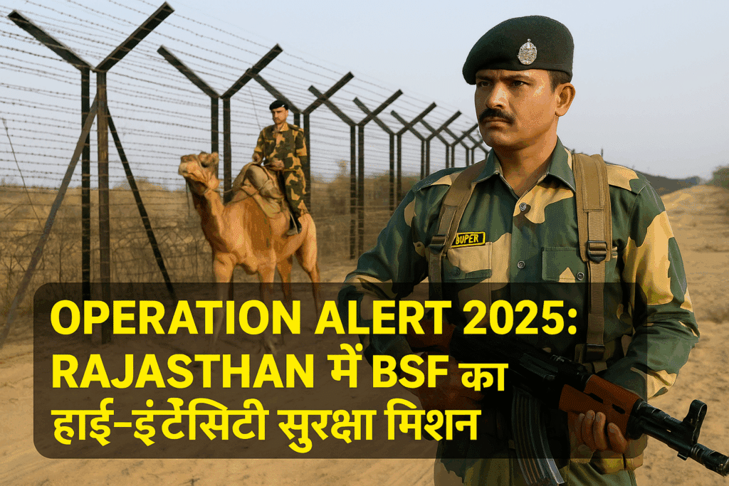 Operation alert 2025: bsf's high-intensity security mission in rajasthan
