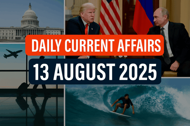 Daily current affairs 13 august 2025
