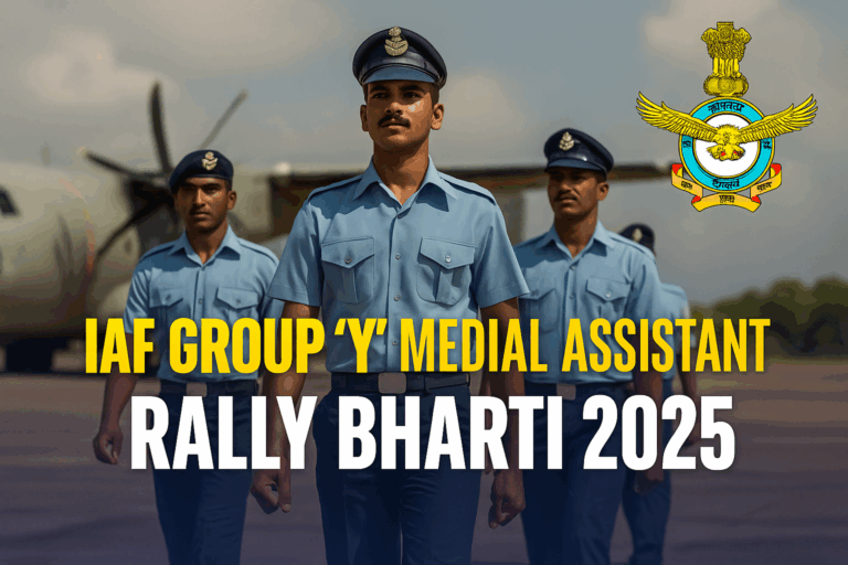 Iaf group-y medical assistant rally bharti 2025