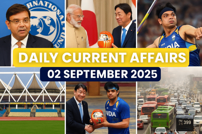 Daily current affairs 02 september 2025