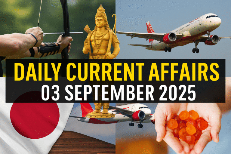 Daily current affairs 03 september 2025
