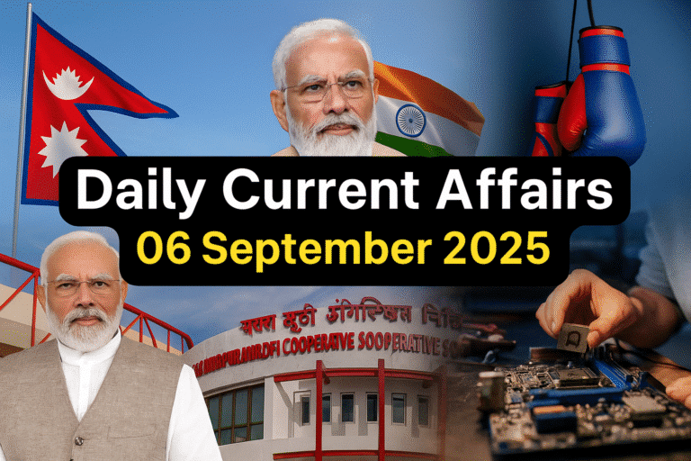 Daily current affairs 06 september 2025
