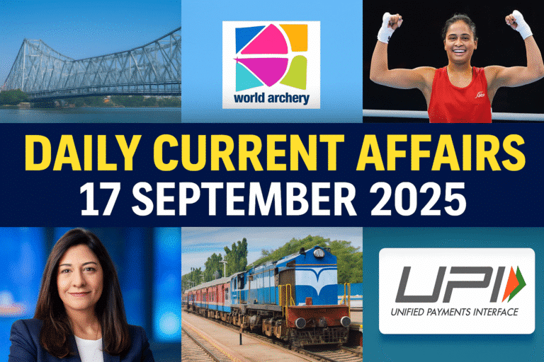 Daily current affairs 17 september 2025