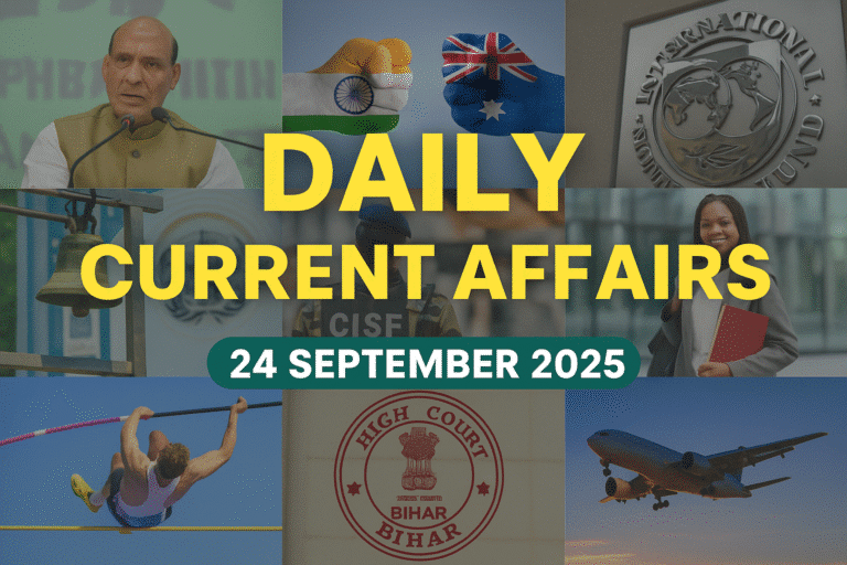 Daily current affairs 24 september 2025