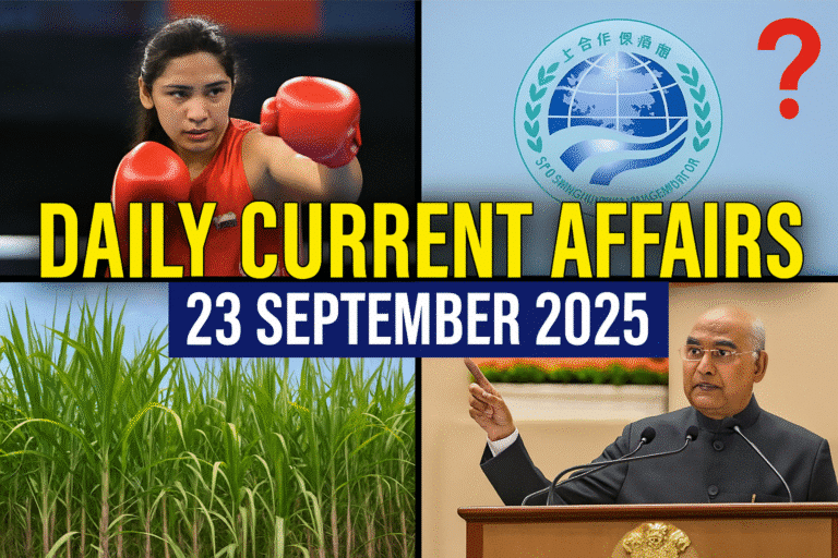 Daily current affairs 23 september 2025