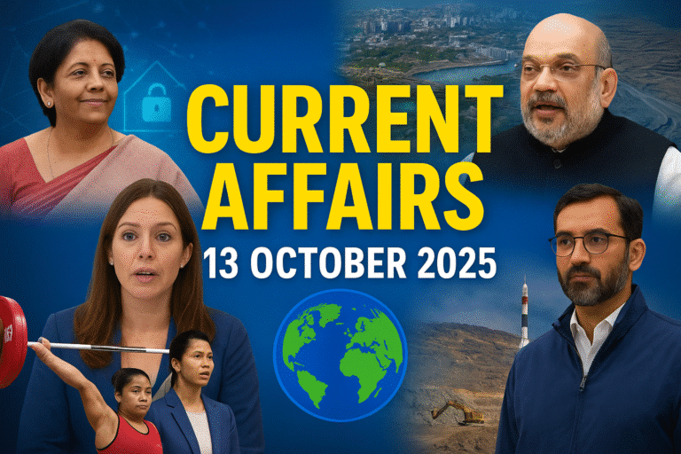 13 october 2025 current affairs
