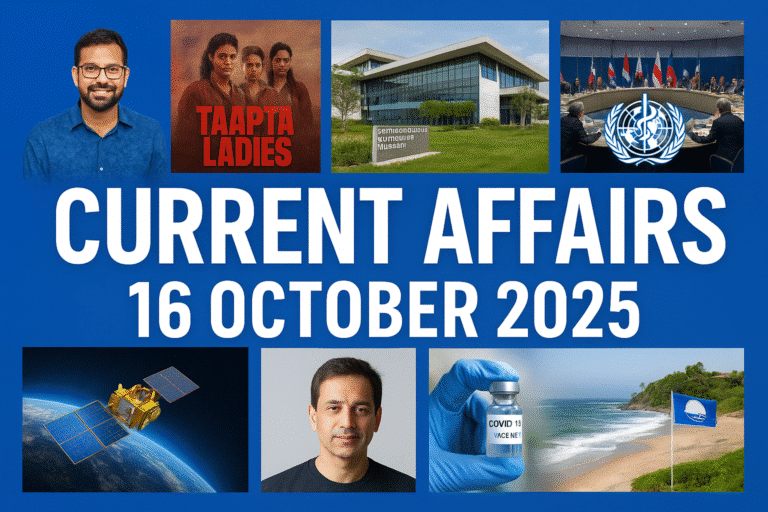 16 october 2025 current affairs