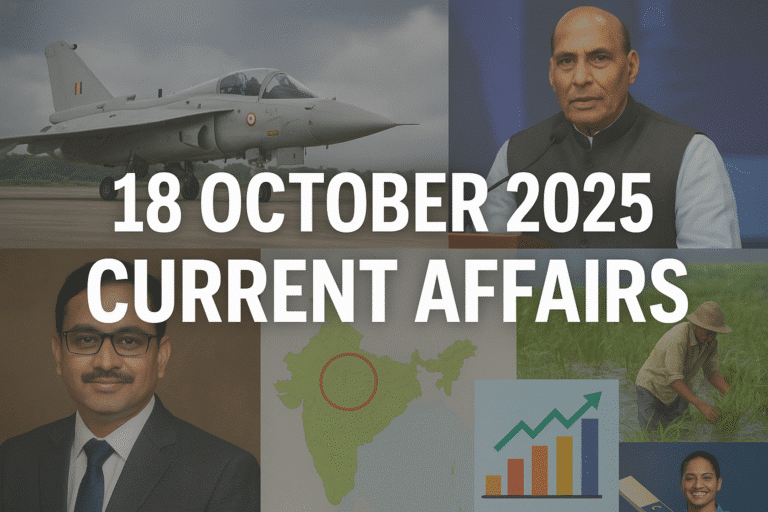 18 october 2025 current affairs