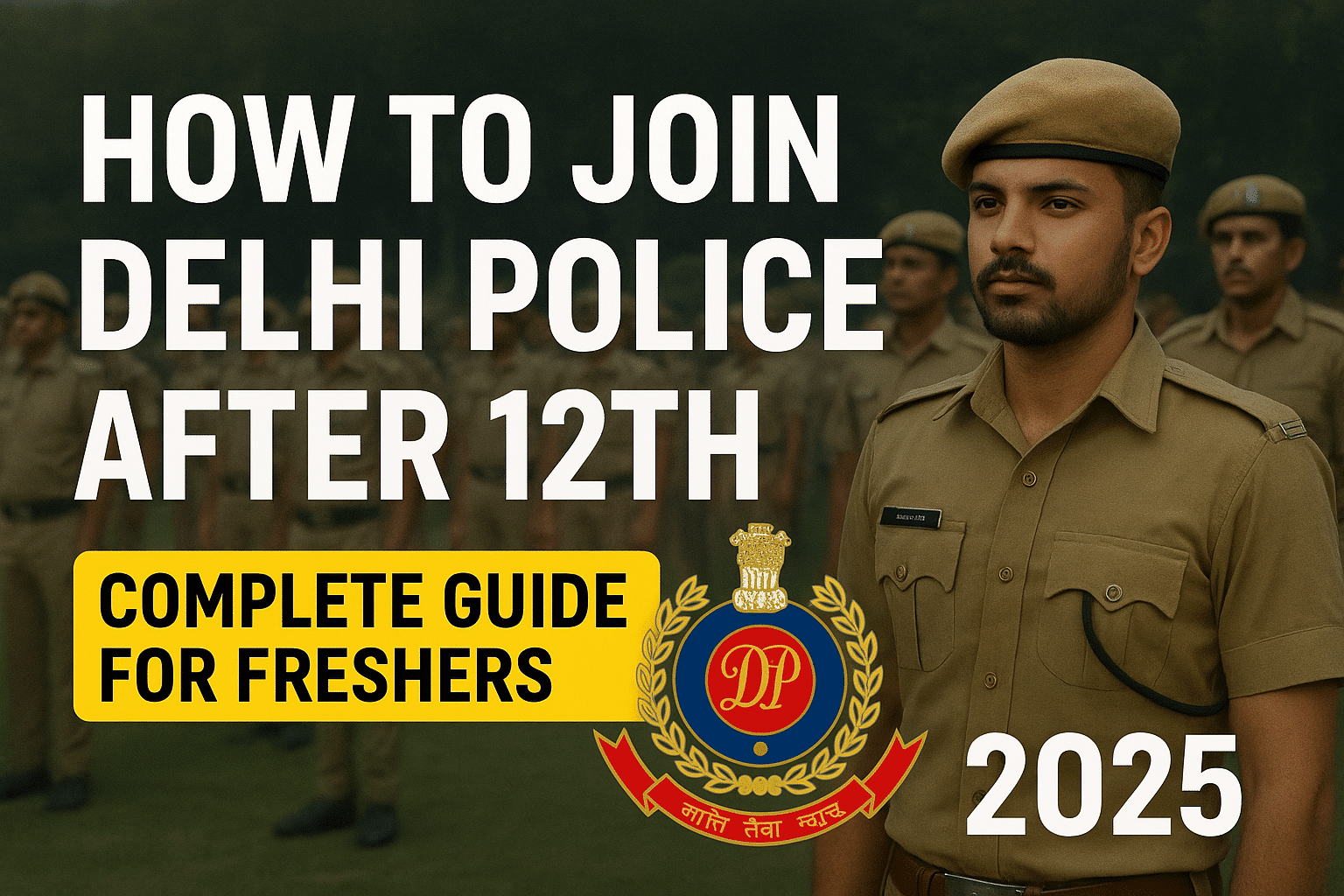 how to join delhi police after 12th complete guide for freshers 2025