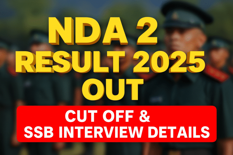 Nda 2 result and ssb interview details