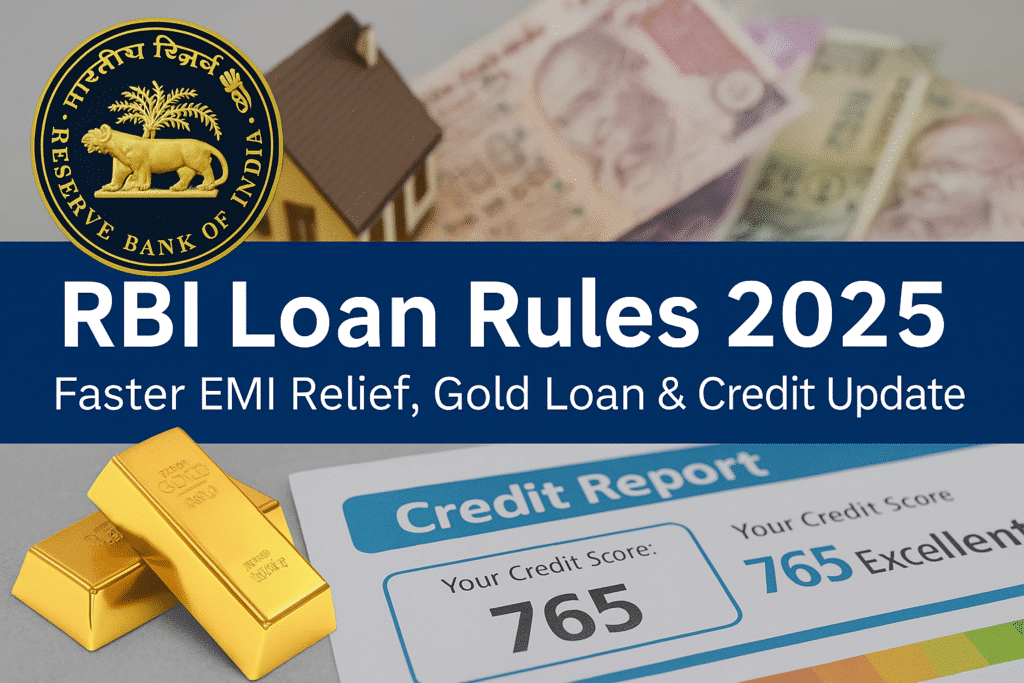 Rbi loan rules 2025 faster emi relief, gold loan & credit update