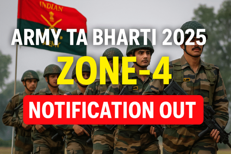 Territorial army recruitment 2025 zone-4