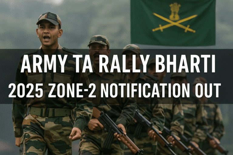 Army ta rally bharti 2025 zone-2 notification