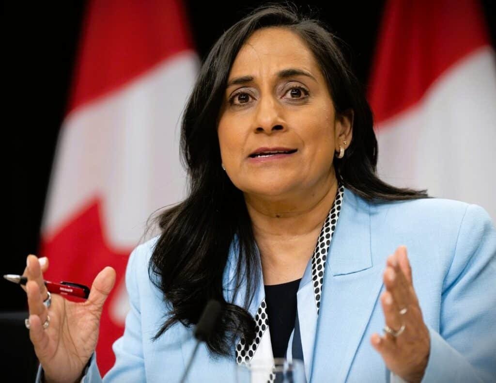 Anita anand a minister of canada has arrived in india on a three day visit 1