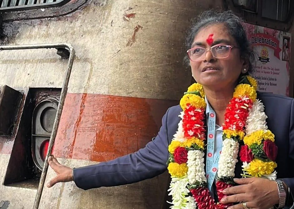 Asias first female train driver surekha yadav retired 1