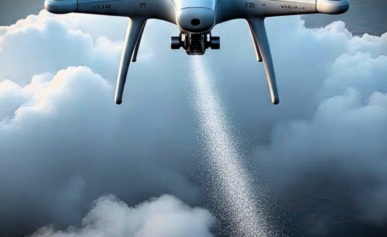 Drone based artificial rainfall in jaipur