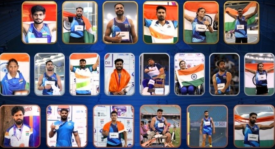 India won a total of 22 medals at the 12th world para athletics championships held in delhi