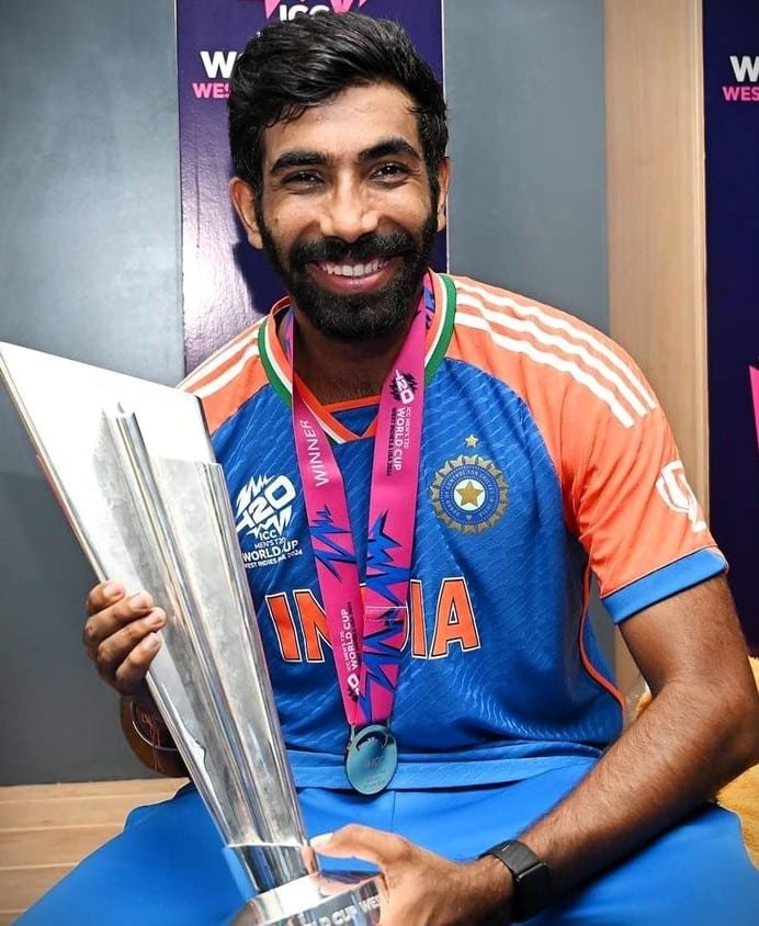 Jasprit bumrah has completed 50 matches in all formats test odi and t20