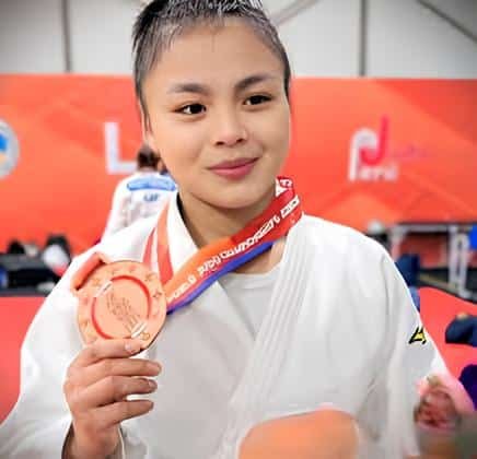 Manipurs linthoi chanambam won indias first medal in the judo junior world championship
