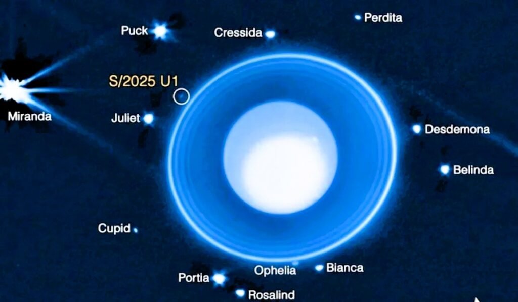Nasa discovered a new satellite of uranus s 2025 u1 in 2025