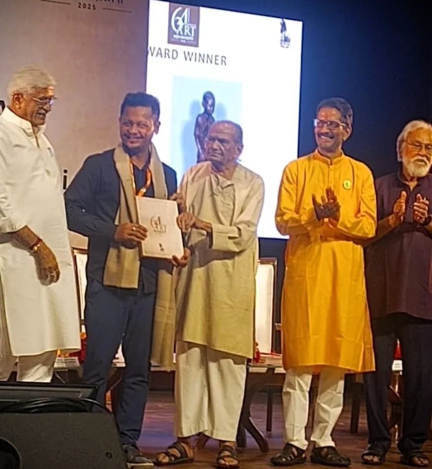 Premchandra purvarambam received the lalit kala academy award for his contribution to the field of art
