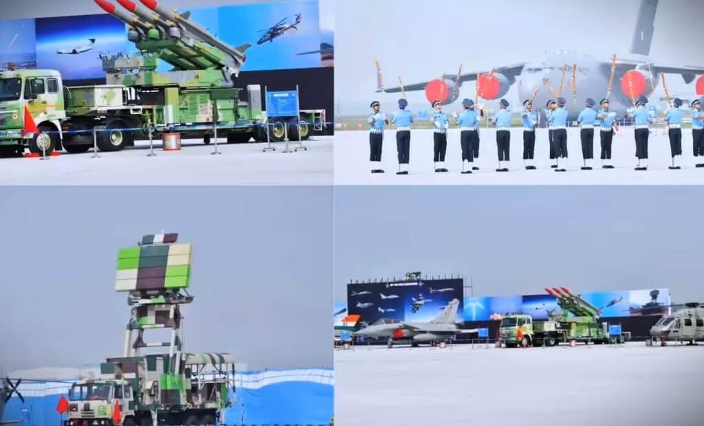 The indian air force celebrated its 93rd foundation day at the hindon airbase in ghaziabad uttar pradesh