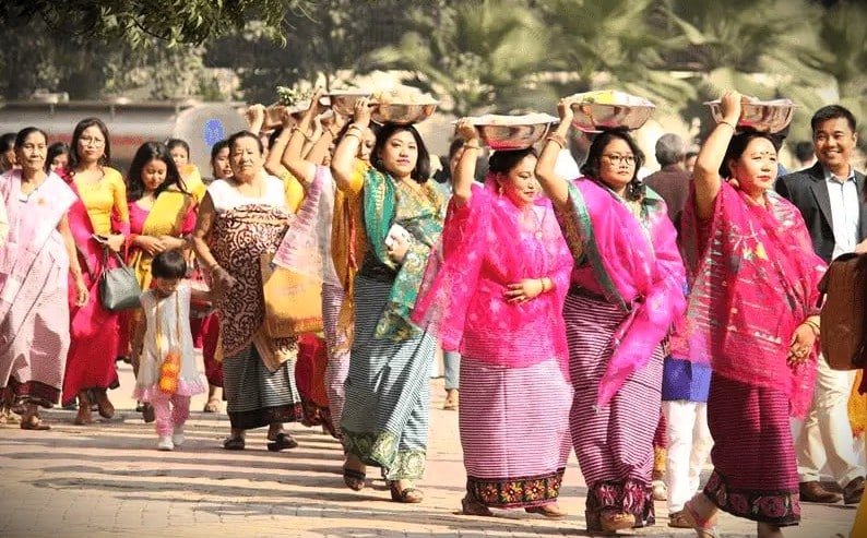 The ningol chakkouba festival was celebrated in manipur