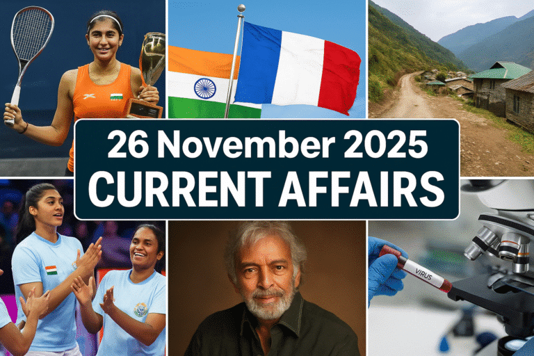 26 november 2025 current affairs
