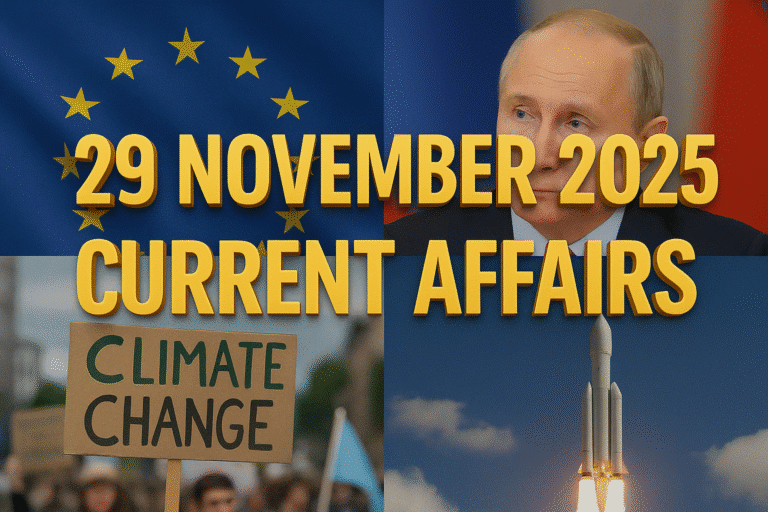 29 november 2025 current affairs