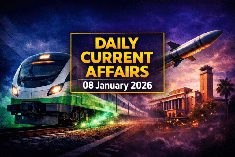 08 january 2026 current affairs in hindi for army gd, ssc, airforce agniveer, navy mr/ssr , etc. Exams by army study