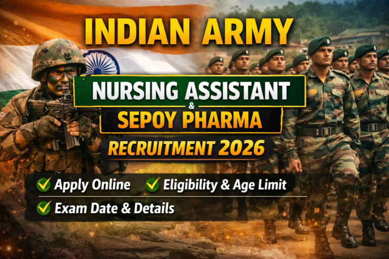 Army nursing assistant bharti 2026