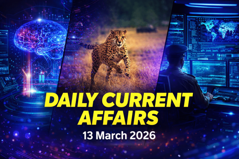13 march 2026 current affairs