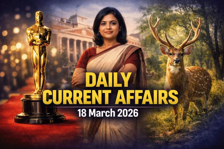 18 march 2026 current affairs
