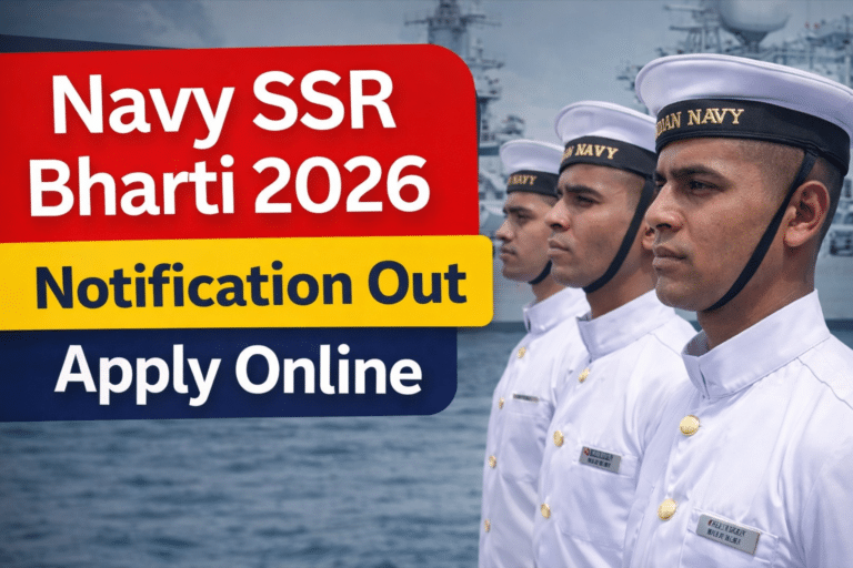 Navy ssr bharti 2026 notification out apply online