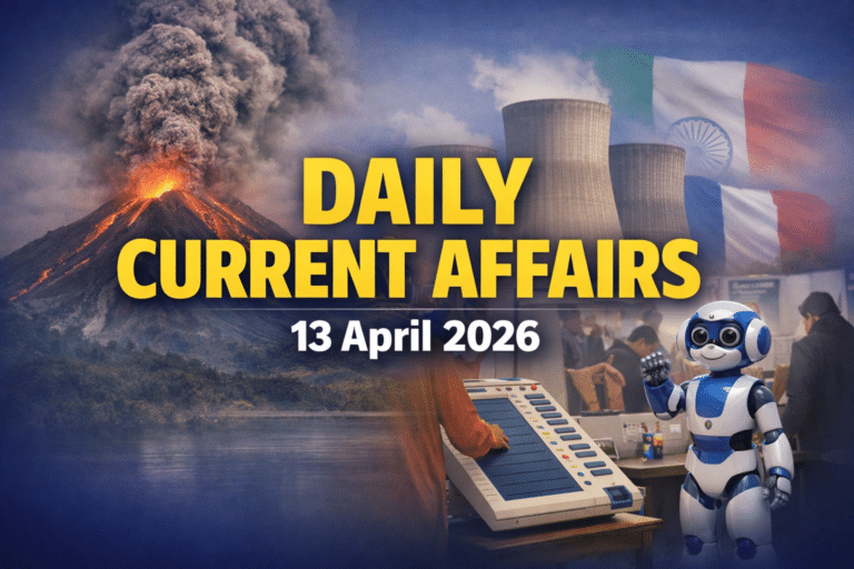 13 april 2026 current affairs