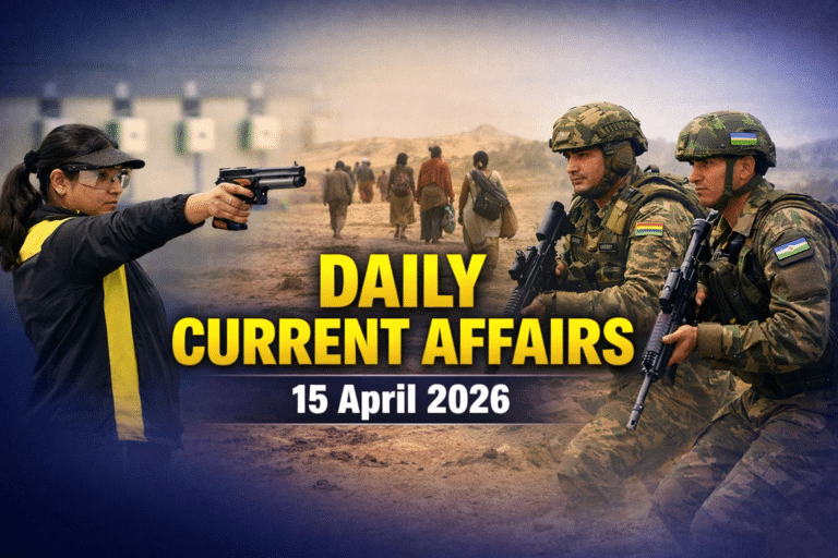 15 april 2026 current affairs