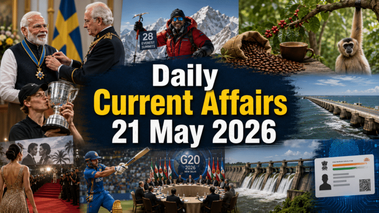 21 may 2026 current affairs