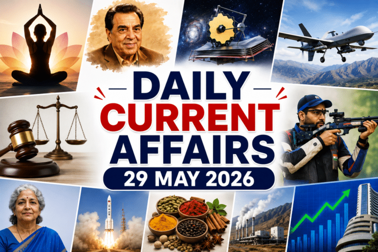 29 may 2026 current affairs